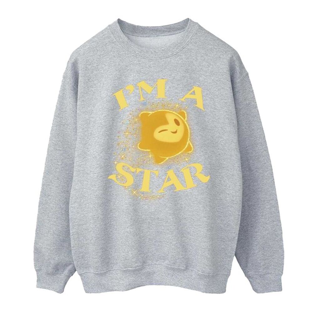 Wish Mens I�'m A Star Sweatshirt / Sport Grey